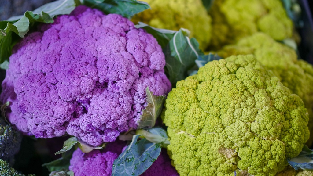 Broccoli cauliflower in almond butter