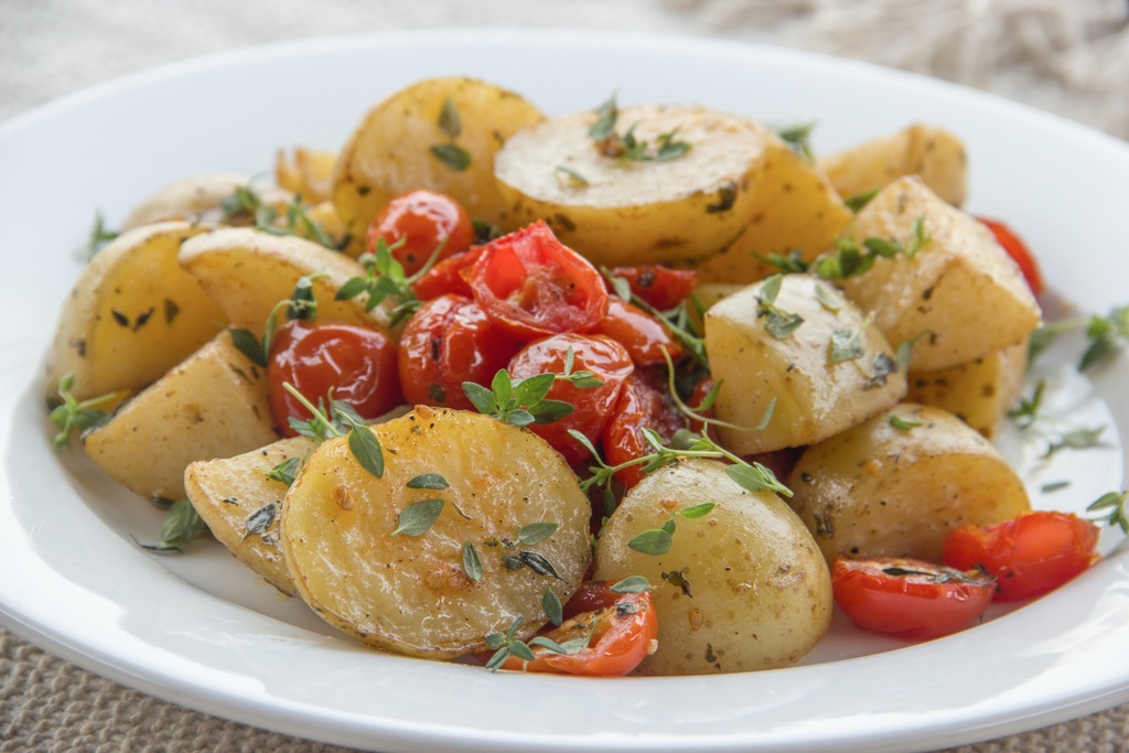 Boullion Potatoes with Root Vegetables